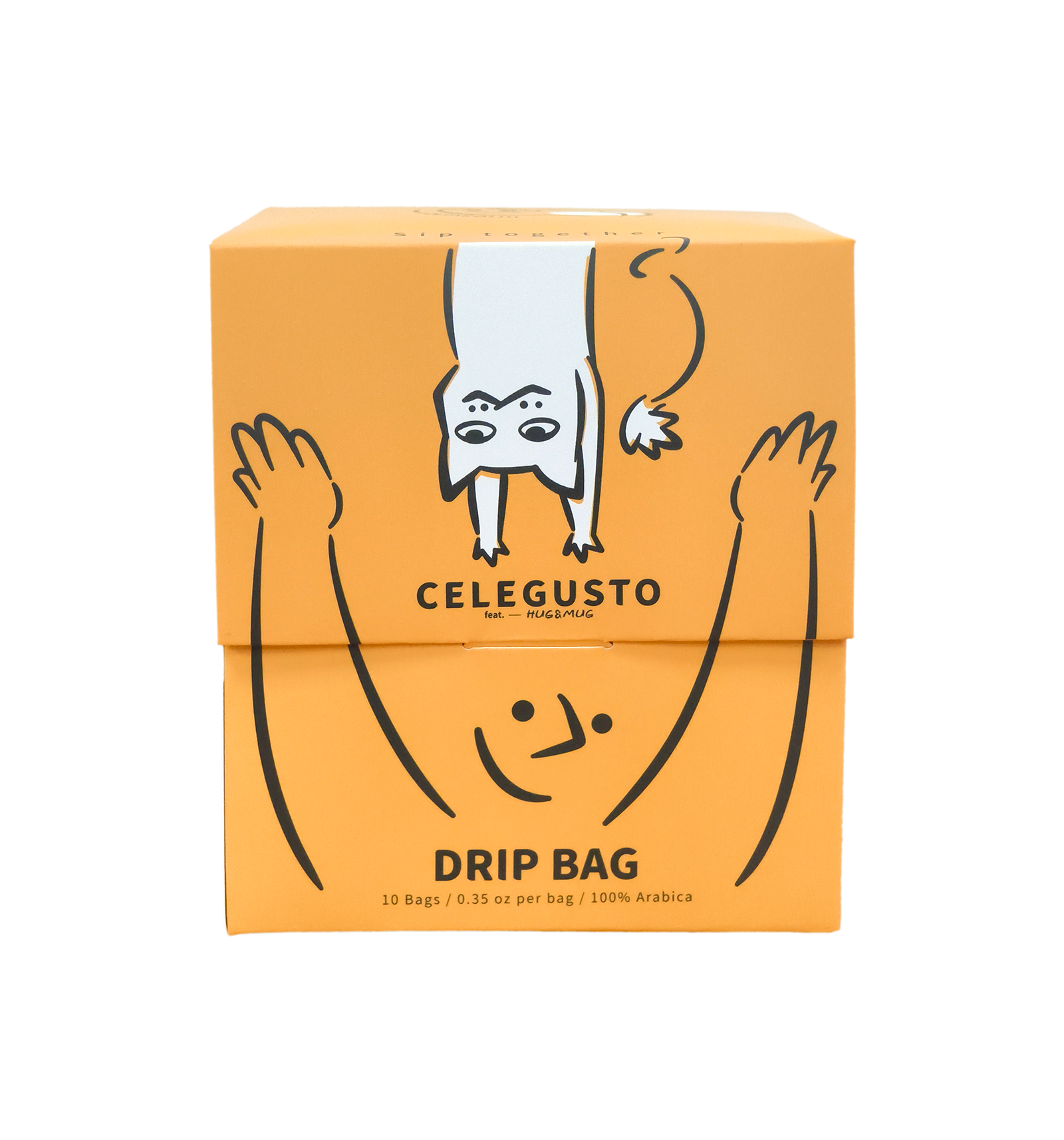 Hug&Mug Single-Serve Drip Coffee Bags –  Single-Origin Medium Roast Arabica Coffee