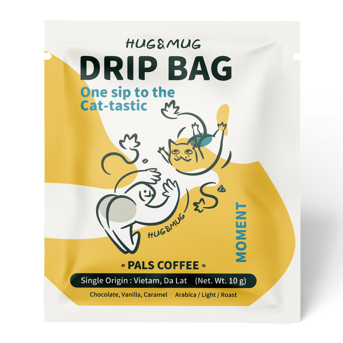 Small Coffee Rag Hug&Mug Single-Serve Drip Coffee Bags – Single-Origin Medium Roast Ara